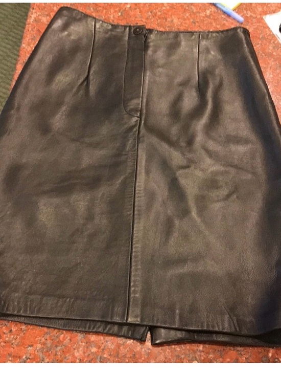 Lanna Dresses & Skirts - Lanna Black Genuine Leather Skirt